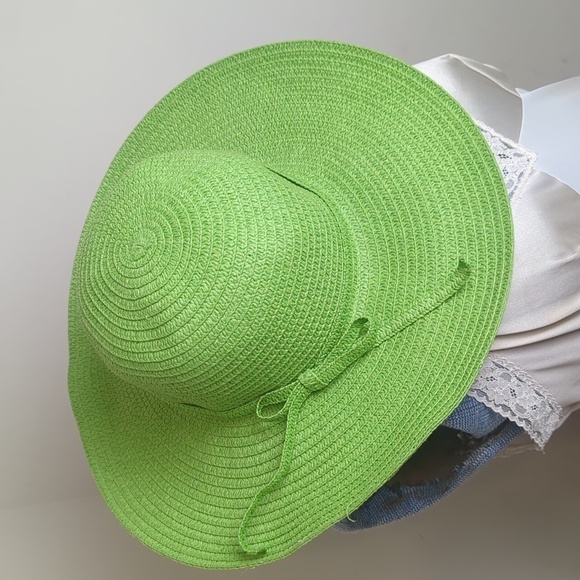 Vintage Brat Green Garden Sunday Hat Women OS - Picture 1 of 8